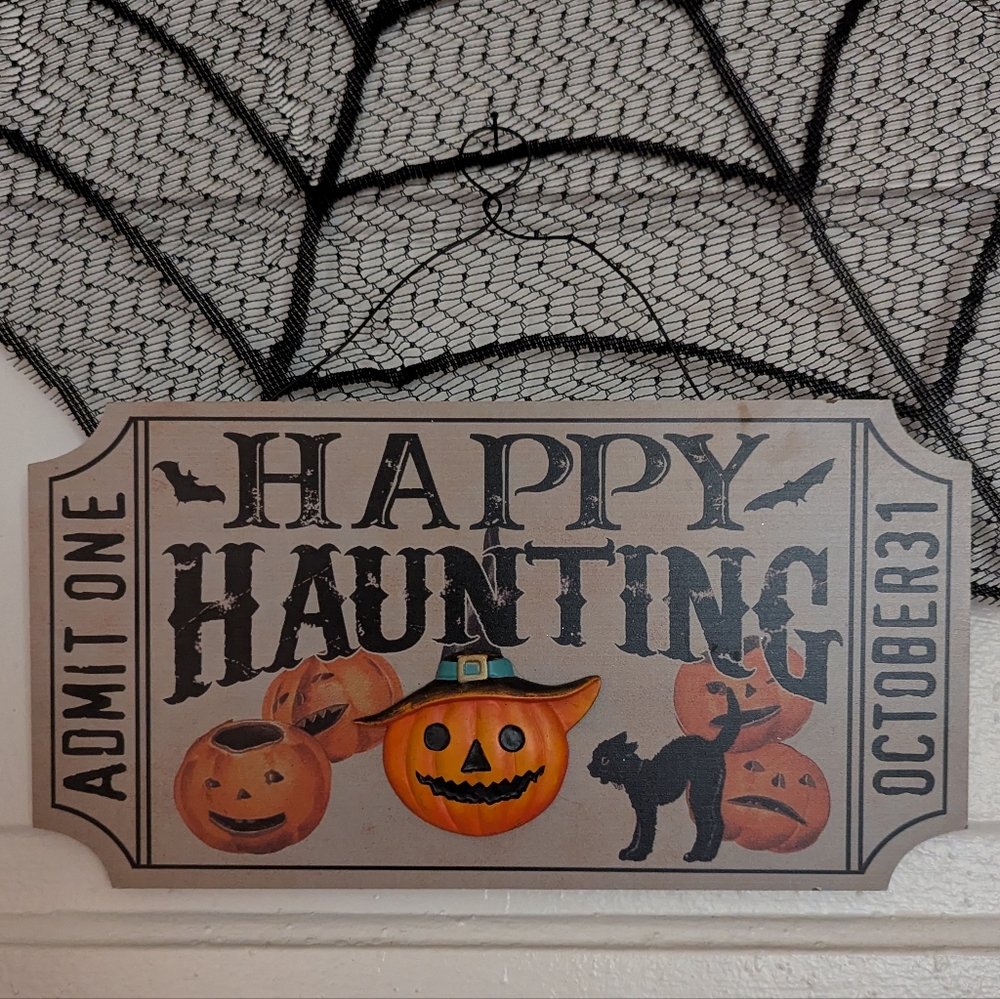 Ashland Ticket Stub Halloween Sign